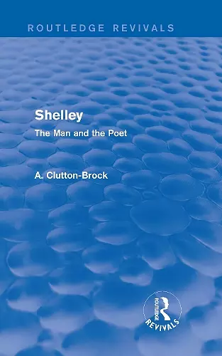 Shelley (Routledge Revivals) cover