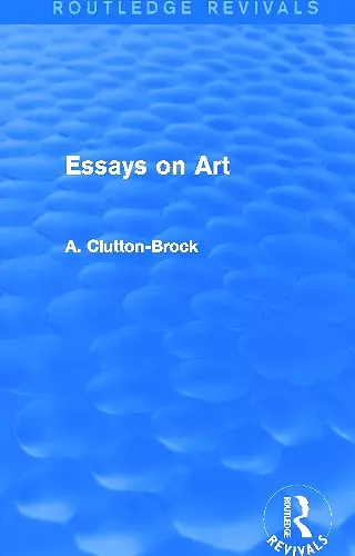 Essays on Art (Routledge Revivals) cover