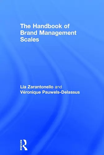 The Handbook of Brand Management Scales cover