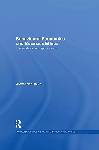 Behavioural Economics and Business Ethics cover