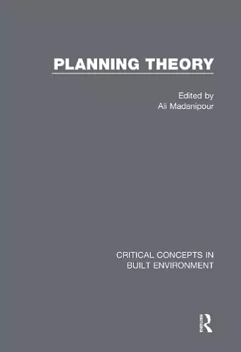 Planning Theory cover