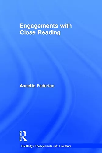 Engagements with Close Reading cover