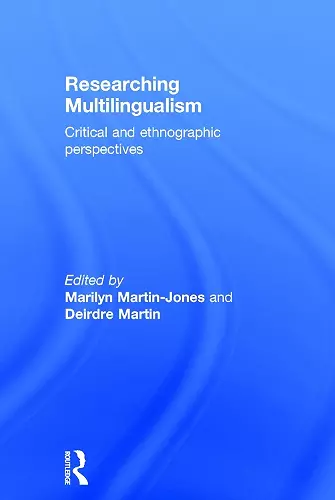 Researching Multilingualism cover