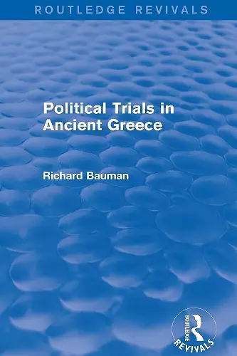 Political Trials in Ancient Greece (Routledge Revivals) cover