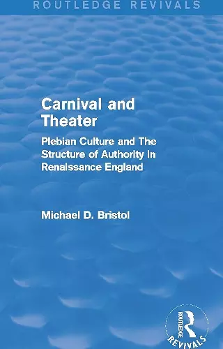 Carnival and Theater (Routledge Revivals) cover