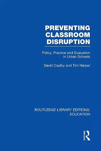 Preventing Classroom Disruption (RLE Edu O) cover