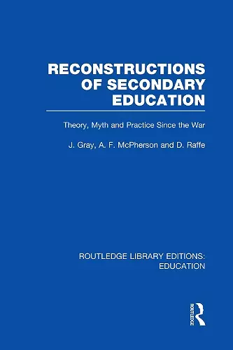 Reconstructions of Secondary Education cover