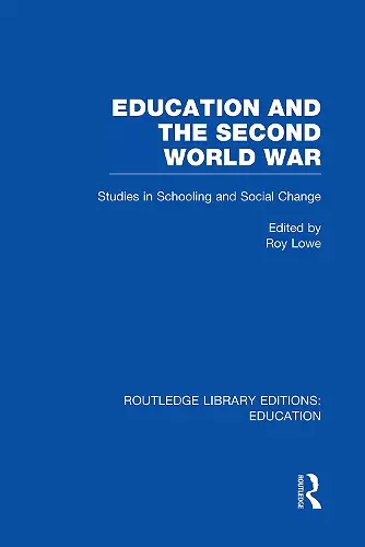 Education and the Second World War cover