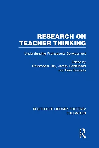 Research on Teacher Thinking (RLE Edu N) cover