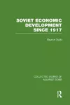 Soviet Economic Development Since 1917 cover