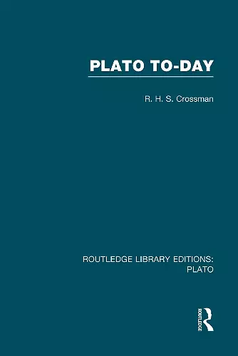 Plato Today (RLE: Plato) cover