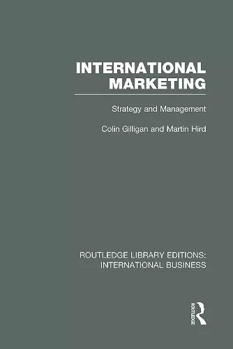 International Marketing (RLE International Business) cover