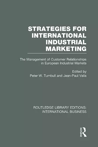 Strategies for International Industrial Marketing (RLE International Business) cover