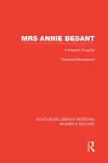 Mrs Annie Besant cover