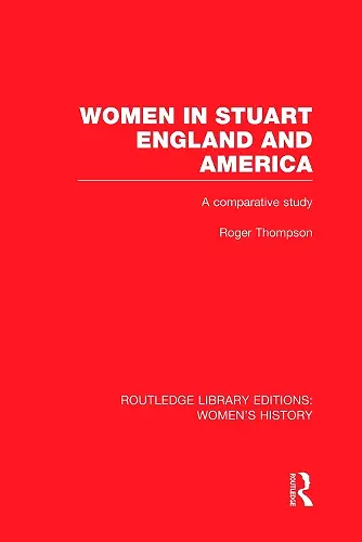 Women in Stuart England and America cover