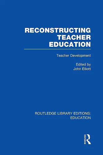 Reconstructing Teacher Education (RLE Edu N) cover