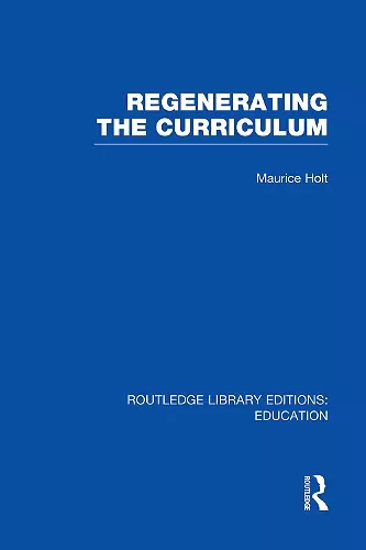 Regenerating the Curriculum cover