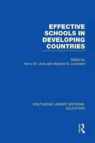 Effective Schools in Developing Countries cover