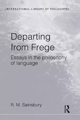Departing from Frege cover