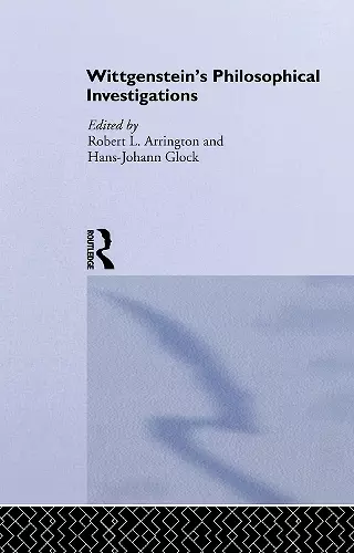 Wittgenstein's Philosophical Investigations cover