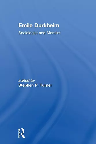 Emile Durkheim cover