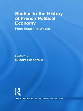 Studies in the History of French Political Economy cover