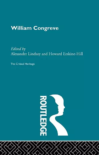 William Congreve cover