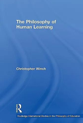 The Philosophy of Human Learning cover