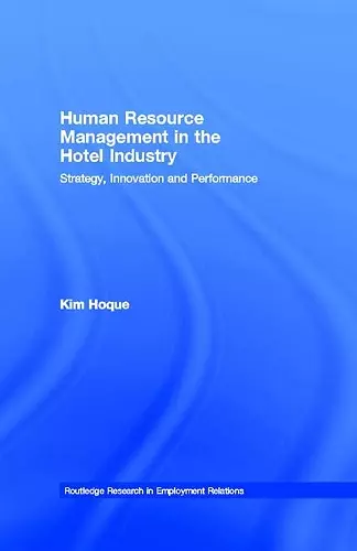 Human Resource Management in the Hotel Industry cover