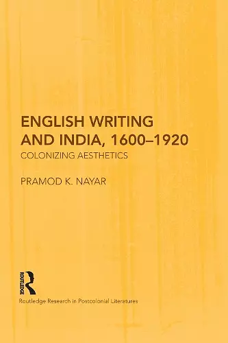 English Writing and India, 1600-1920 cover