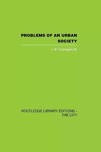 Problems of an Urban Society cover