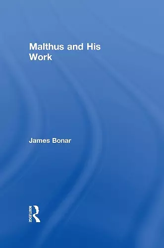 Malthus and His Work cover