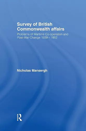 Survey of British Commonwealth Affairs cover