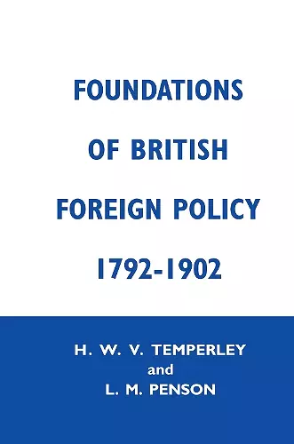 Foundation of British Foreign Policy cover