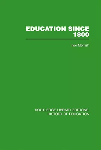 Education Since 1800 cover