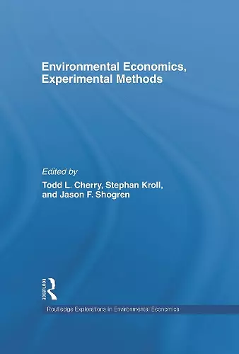 Environmental Economics, Experimental Methods cover