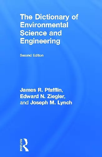 The Dictionary of Environmental Science and Engineering cover