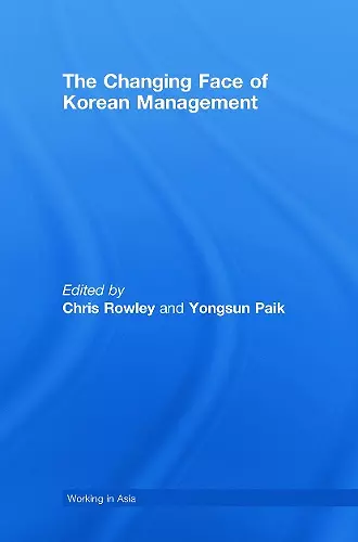 The Changing Face of Korean Management cover