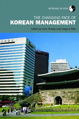 The Changing Face of Korean Management cover