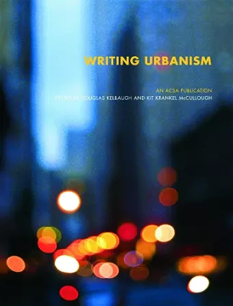 Writing Urbanism cover