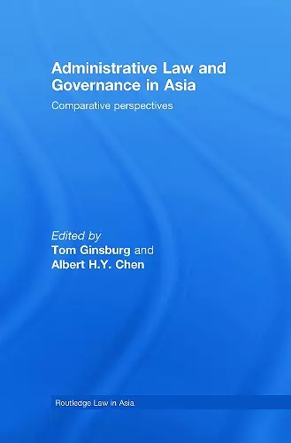 Administrative Law and Governance in Asia cover