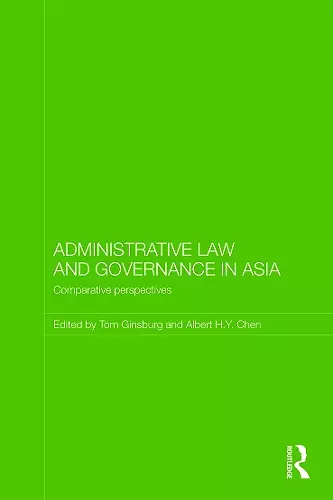 Administrative Law and Governance in Asia cover