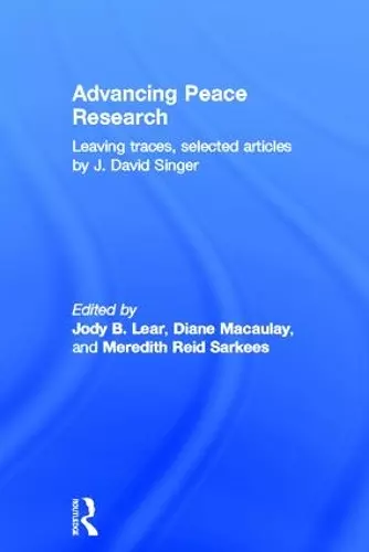 Advancing Peace Research cover