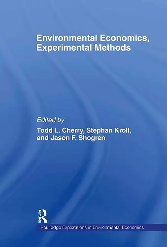 Environmental Economics, Experimental Methods cover