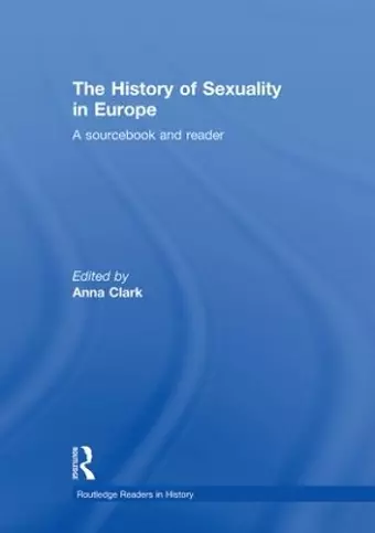 The History of Sexuality in Europe cover