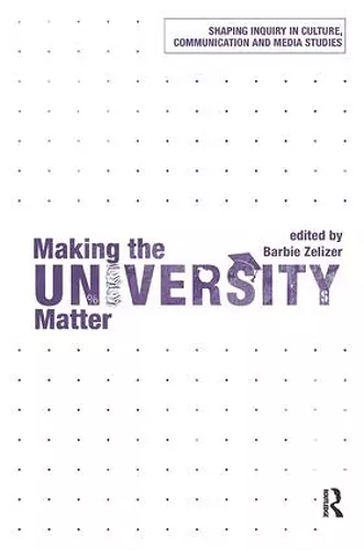 Making the University Matter cover