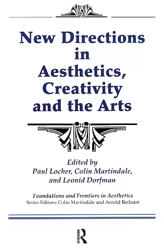 New Directions in Aesthetics, Creativity and the Arts cover