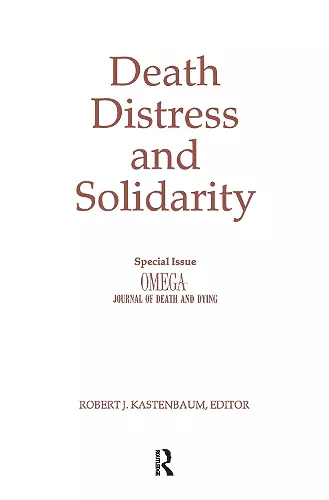 Death, Distress, and Solidarity cover