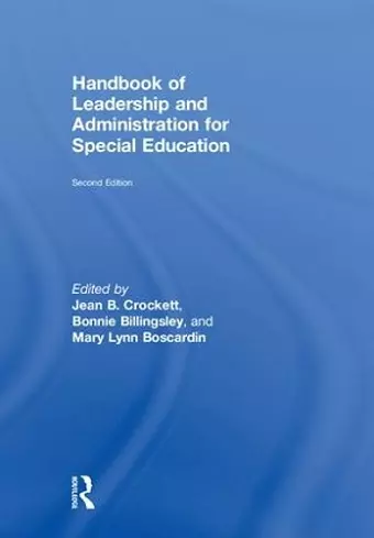 Handbook of Leadership and Administration for Special Education cover