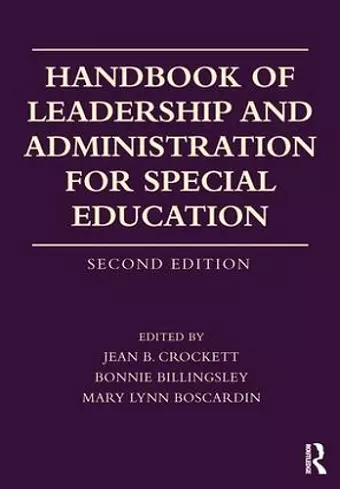 Handbook of Leadership and Administration for Special Education cover